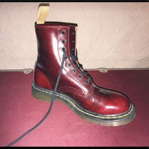 Doc Marten Maroon Boots